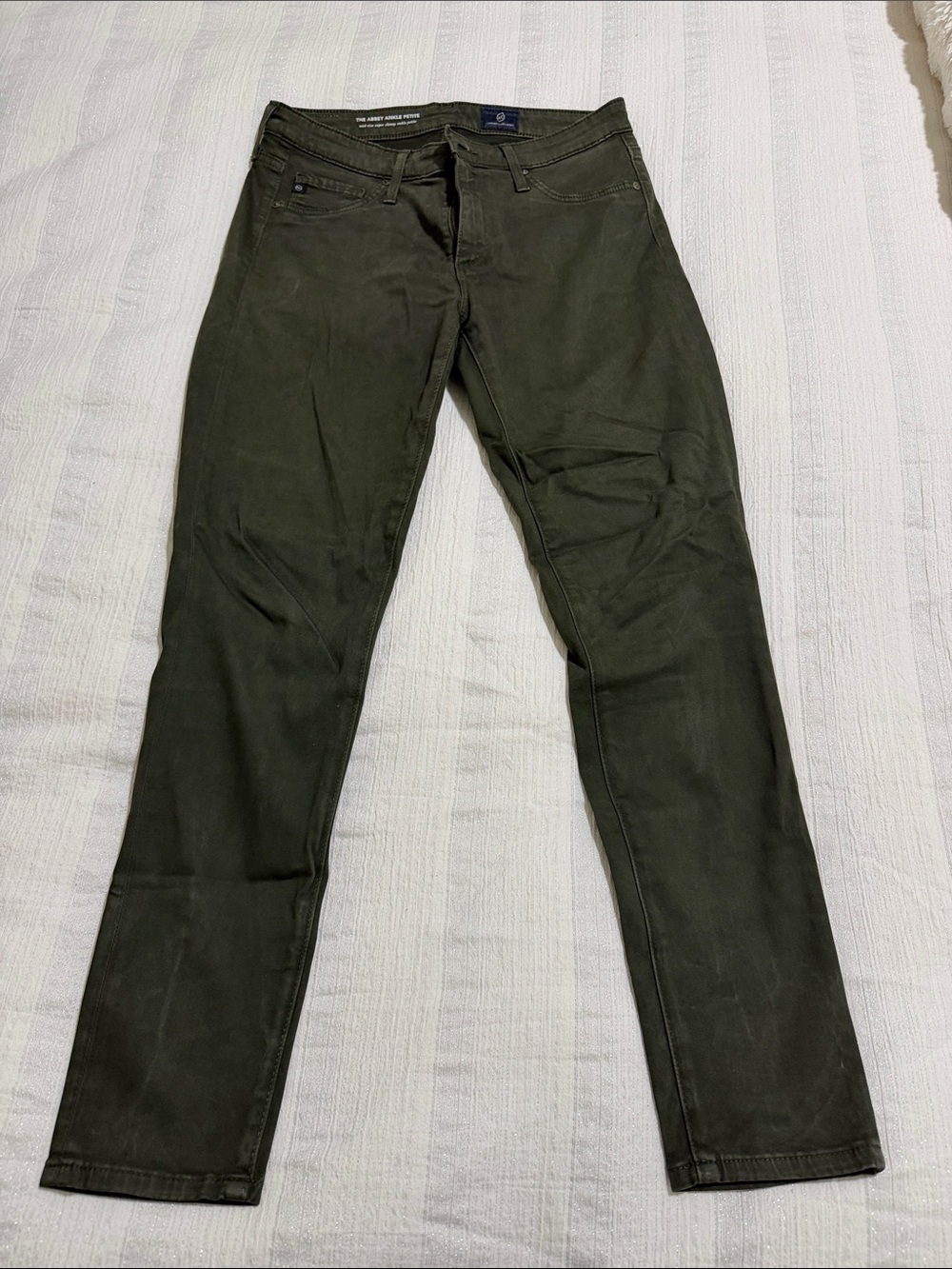 Women’s Olive Green Slim Jeans - AG